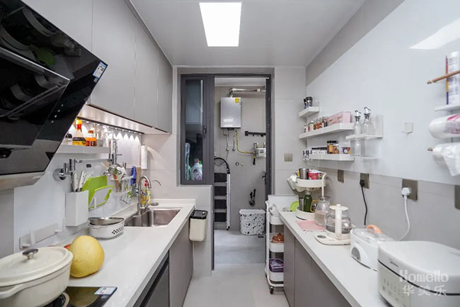 118㎡奶油風，自然優(yōu)雅的小清新橫廳設(shè)計，讓家呈現(xiàn)有趣的靈魂